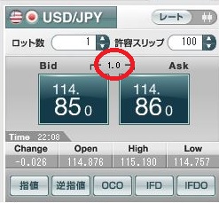 スプレッド1銭